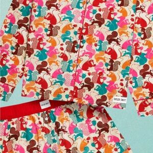 Taylor Swift Kids Pajama Set - Red, Pink, Orange, Blue Animal Print